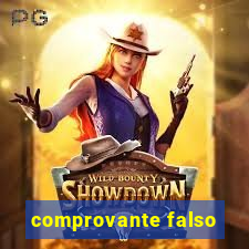 comprovante falso