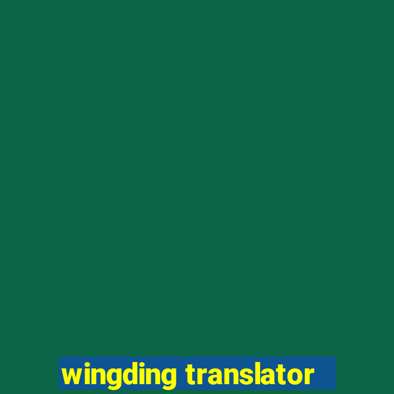 wingding translator