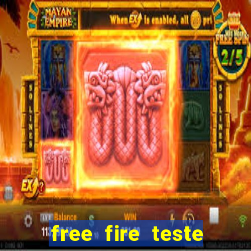 free fire teste grátis jogar agora